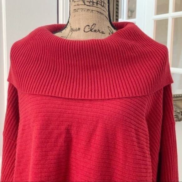 Style & Co Red Ribbed Knit Sweater Size M - Picture 5 of 9